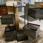 【24H MY Delivery】【Big promotion】Rotating Trolley Rack Kitchen Rack Rotating Rack Spice Rack Storage Rack Bathroom Rack Shelf Ikea Rack photo review