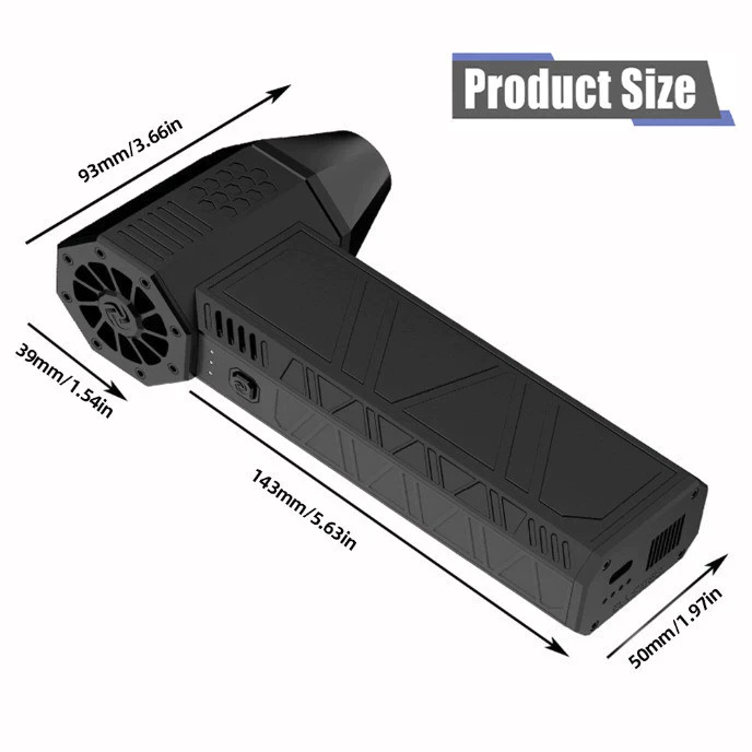【24H MY Delivery】【Big promotion】Mini Turbocharged Fan 130000RPM Turboblower Jet Fan Violent Turbofan Brushless Motor Rechargeable Fan Air Dust Collector - Image 4
