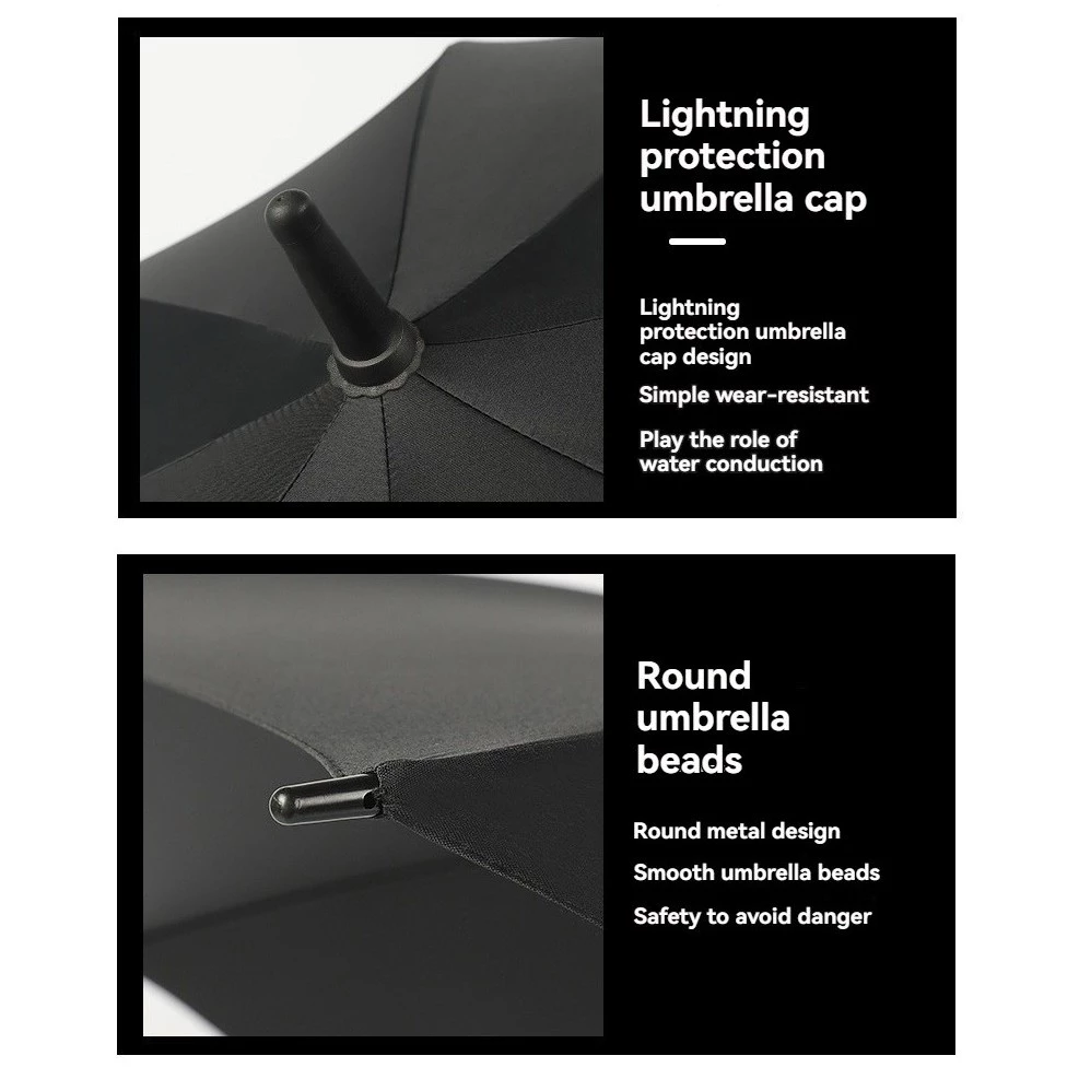 【24H MY Delivery】【Big promotion】Stormproof XL 135cm Semi-Auto Windproof UV Protection Folding Umbrella Payung Lipat Besar Murah - Image 3