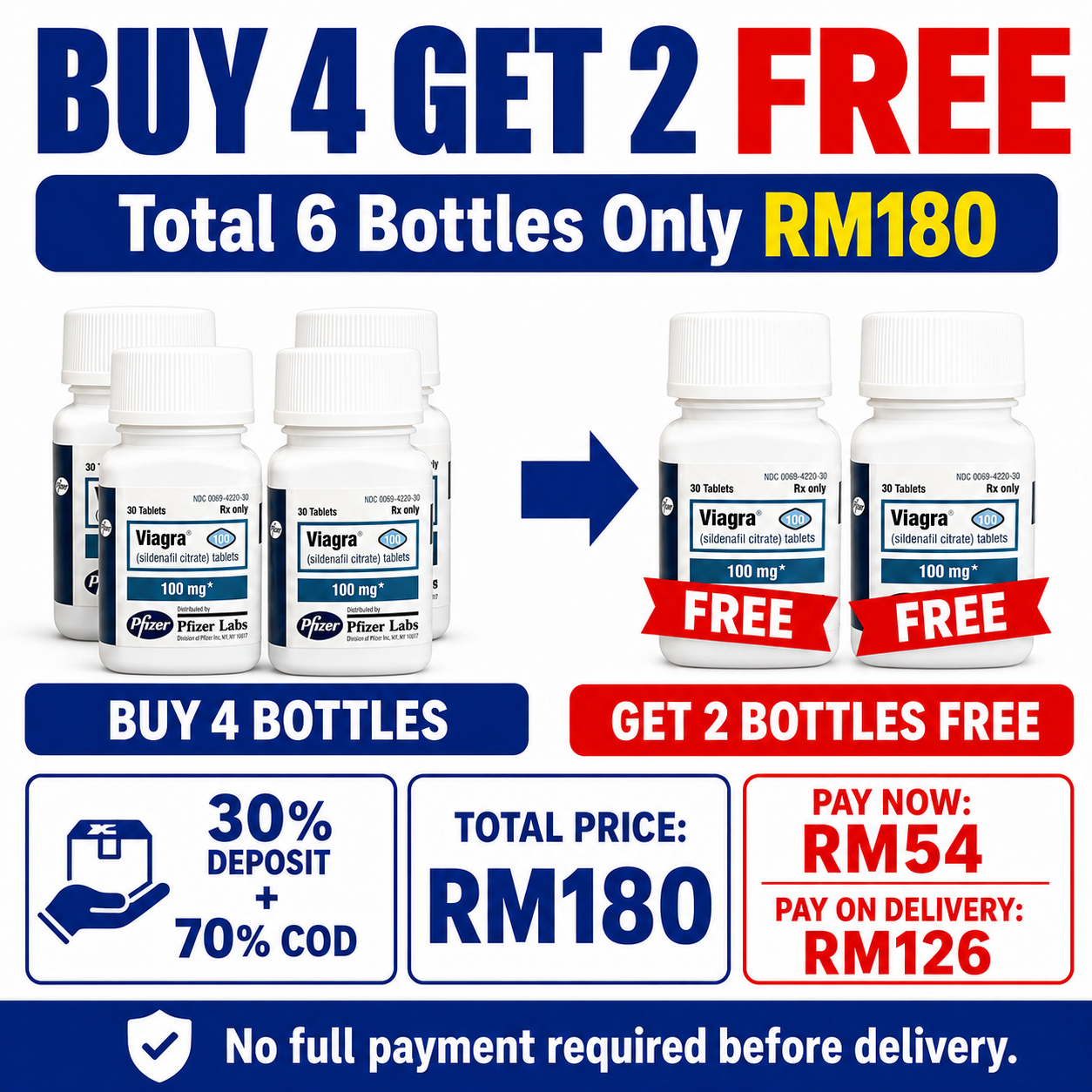 【Secure Deposit COD】【Buy 2 Get 1 Free】It can restore a firm erection and achieve long-term control without any side effects. Extend and thicken. At present, it is the most effective drug for treating erectile dysfunction worldwide.（30 pills per box） - Image 3