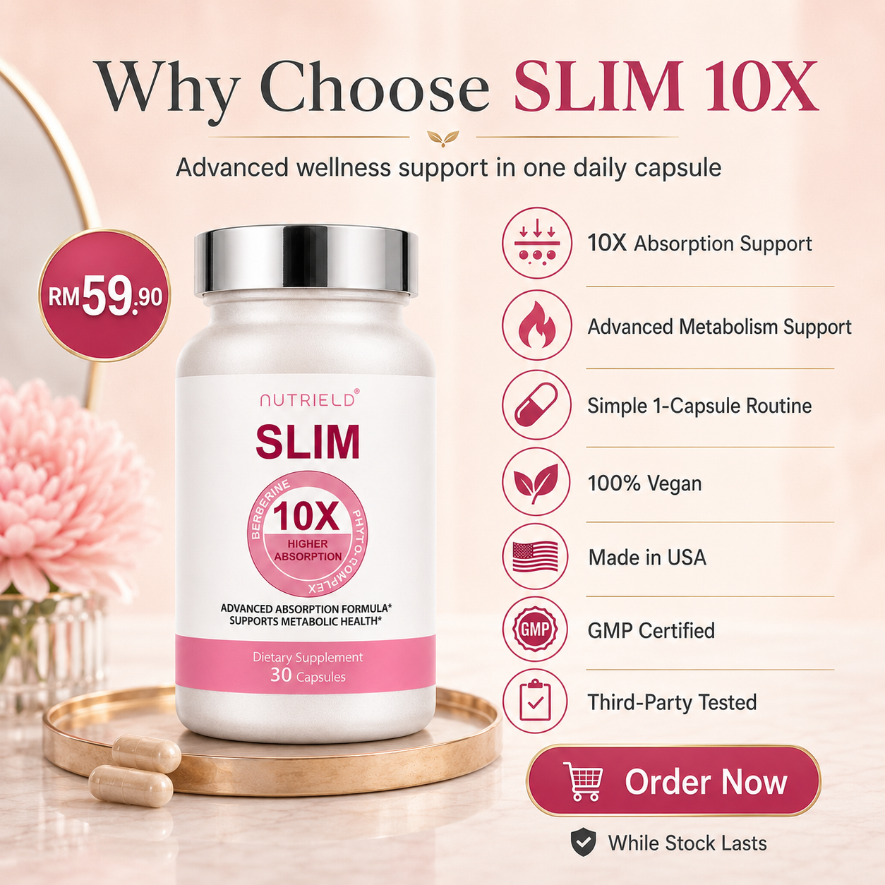 [Three bottles for RM59.9]SLIM 10X™ Berberine - Image 3