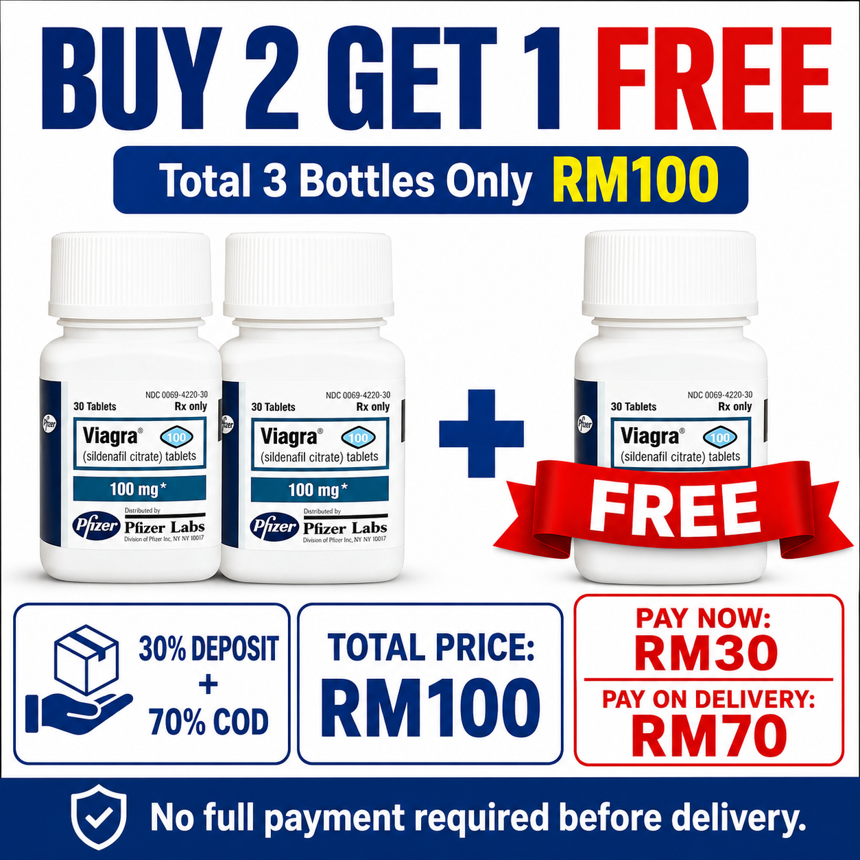 【Secure Deposit COD】【Buy 2 Get 1 Free】It can restore a firm erection and achieve long-term control without any side effects. Extend and thicken. At present, it is the most effective drug for treating erectile dysfunction worldwide.（30 pills per box） - Image 2