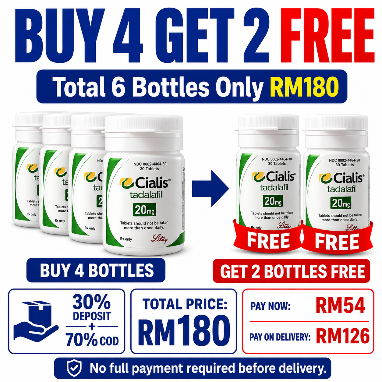 【Secure Deposit COD】【Buy 2 Get 1 Free】The new formula developed by Eli Lilly has increased efficacy and longer-lasting effects, without side effects and with a gentle Cialis ingredient. - Image 2