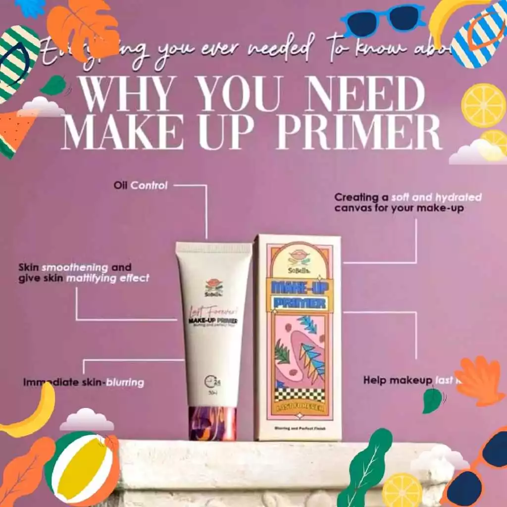 【Limited-time offer: Buy one get two free】Sobella Make Up Primer 30g | Original High Quality - Image 3