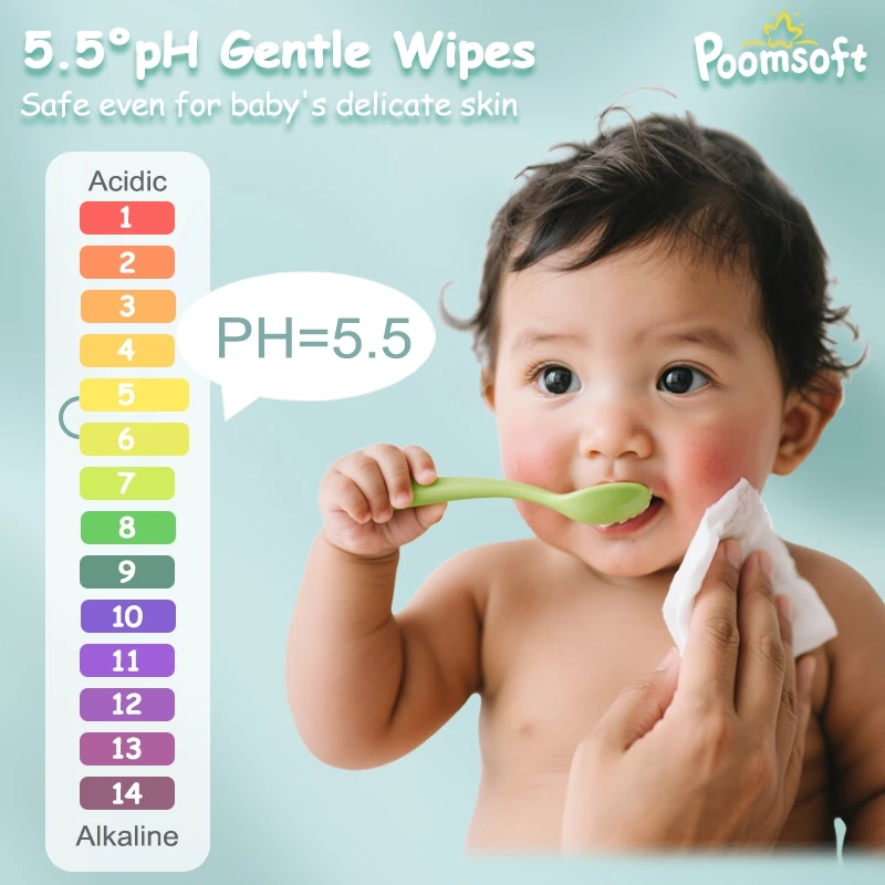 【24H MY Delivery】【Buy 1 Get 1 Free】POOMSOFT Non Alcohol Baby Wet Wipes/Wet Tissue (80 Pcs/Pack) - Image 3