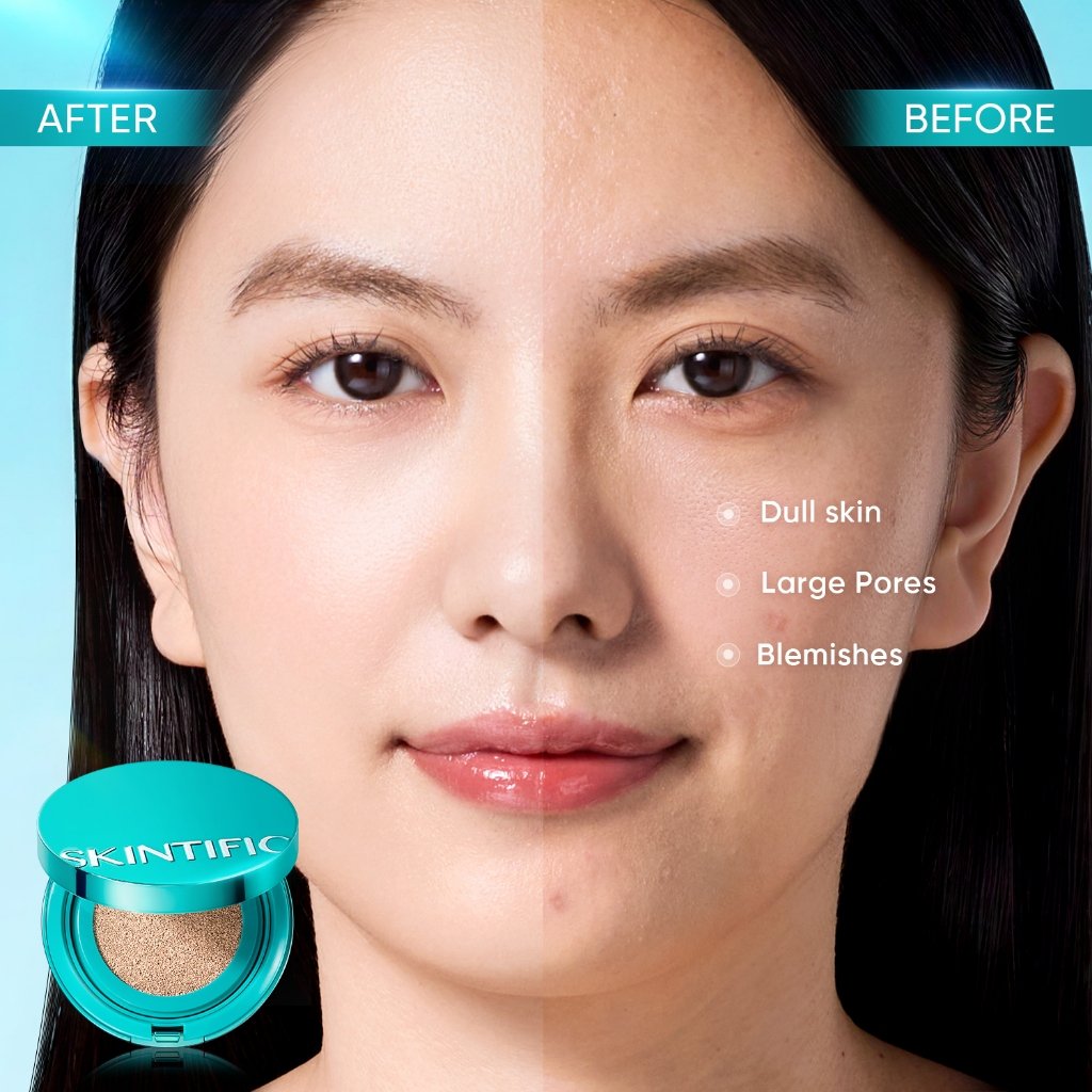 【24H MY Delivery】【Buy 1 Get 1 Free】SKINTIFIC Perfect Stay Serum Matte Cushion Foundation SPF50 PA++++ - Image 5