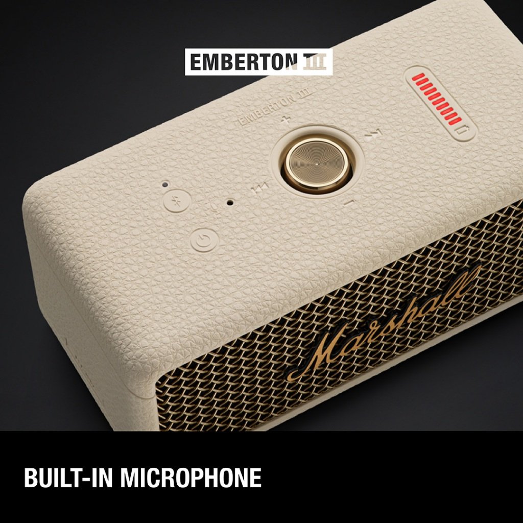 【24H MY Delivery】MARSHALL EMBERTON III Portable Bluetooth Speaker - Cream - Image 9