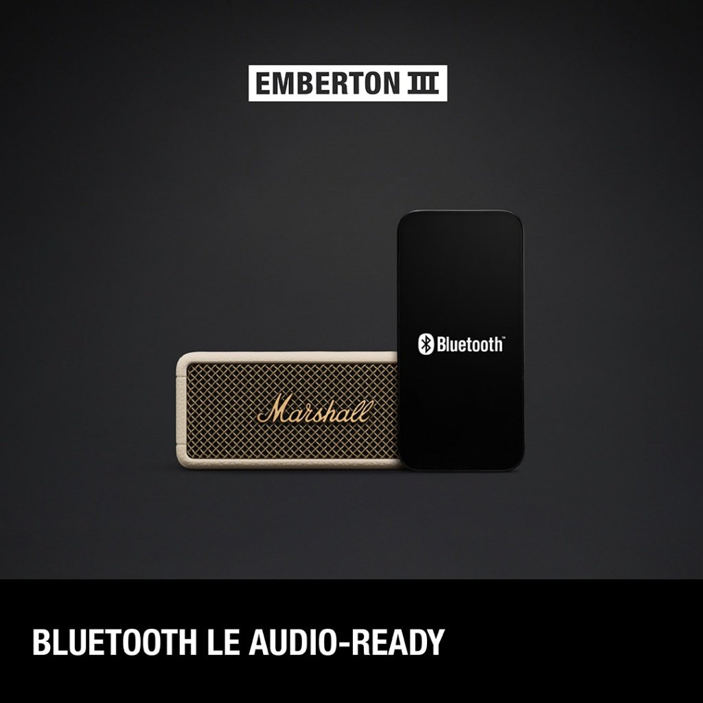 【24H MY Delivery】MARSHALL EMBERTON III Portable Bluetooth Speaker - Cream - Image 10